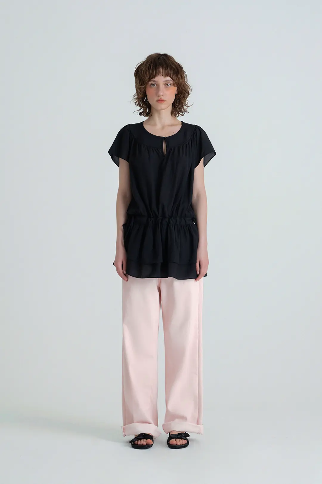 위드아웃썸머 Lyle cotton pants_pink 상품 이미지 2