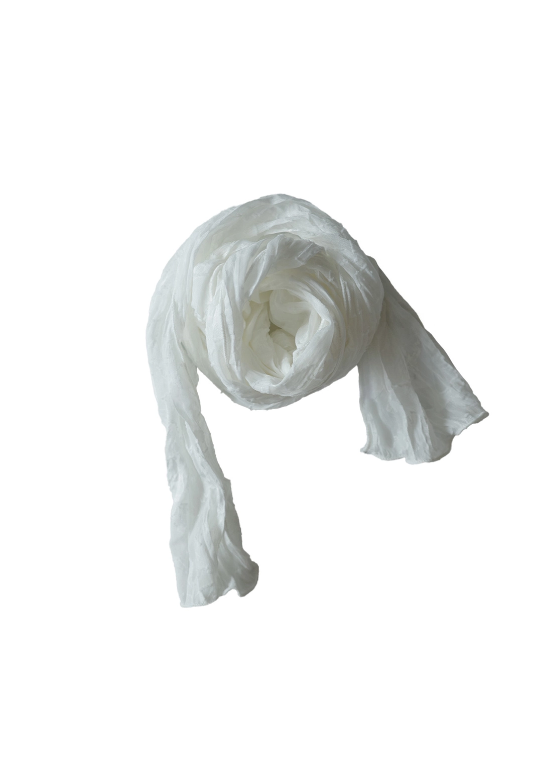 휘 [ 바로배송 ] LOTUS SLIM SCARF [WHITE] 상품 이미지 2