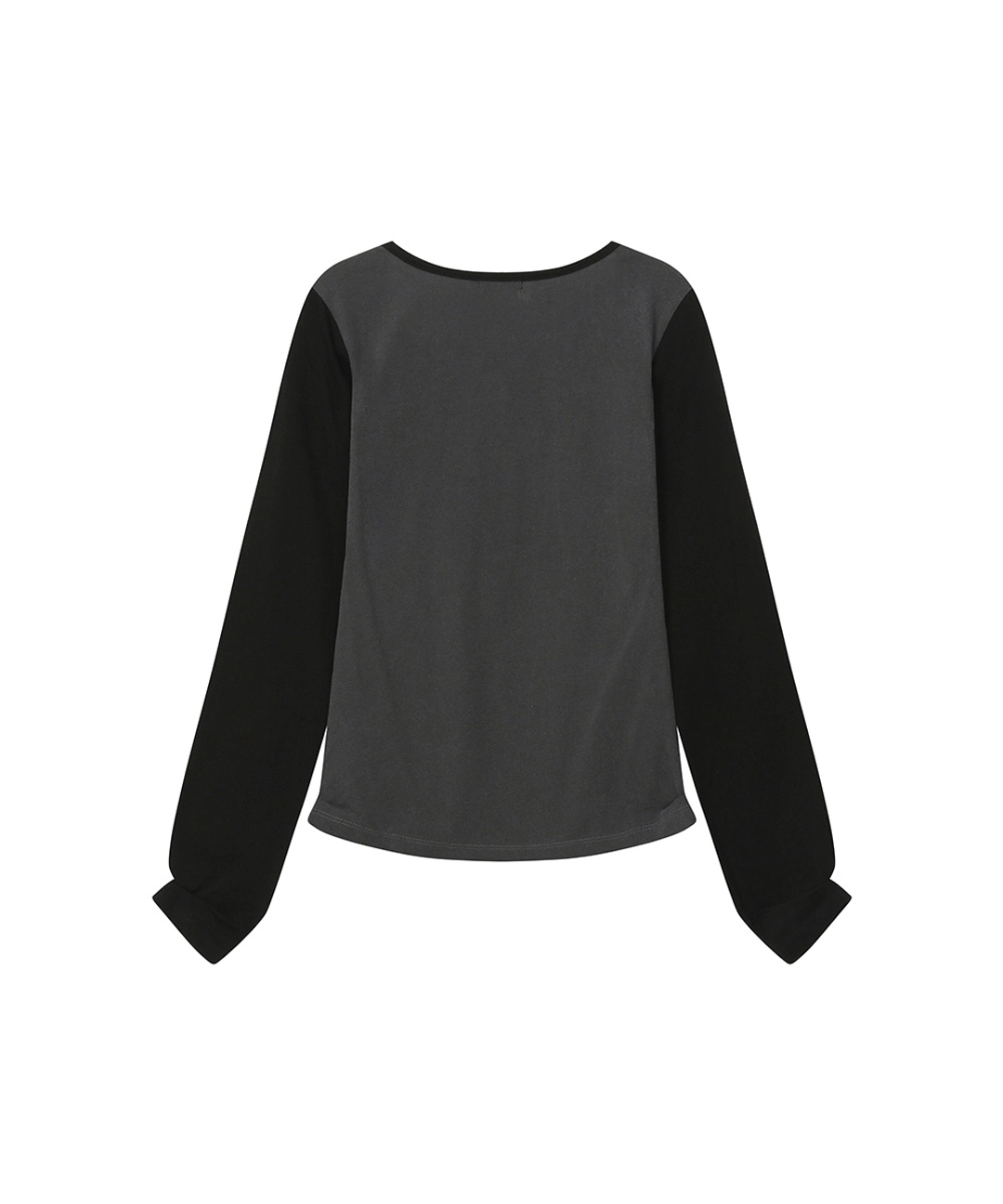 미세키서울 Henley neck long sleeves CHARCOAL 상품 이미지 3
