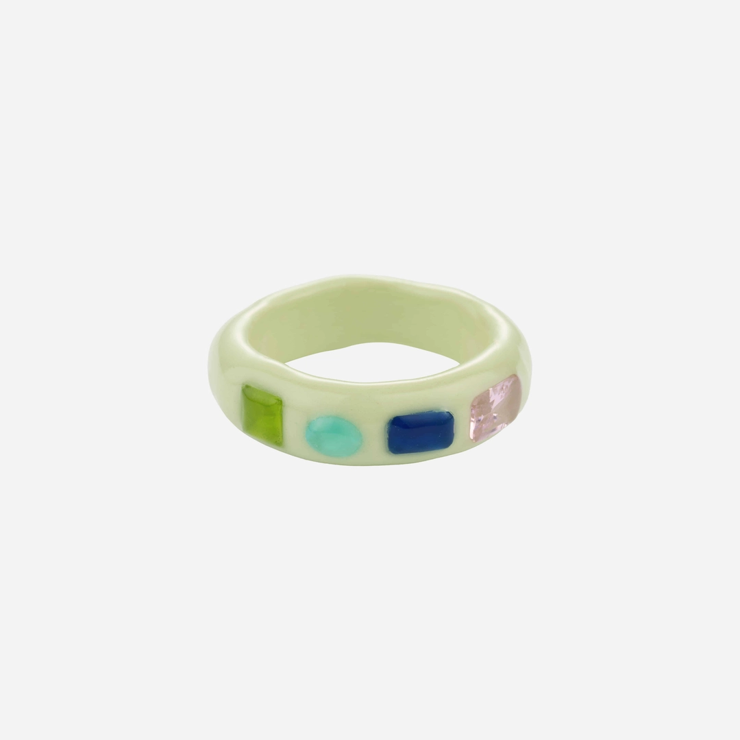 엔프프 sorbet cubic ring-sage 상품 이미지 1