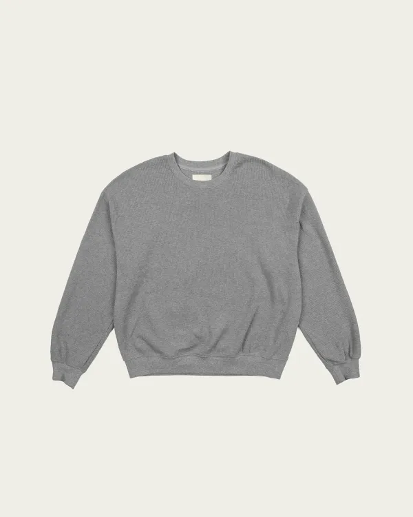 (2차) Finn Waffle Sweatshirt - Gray