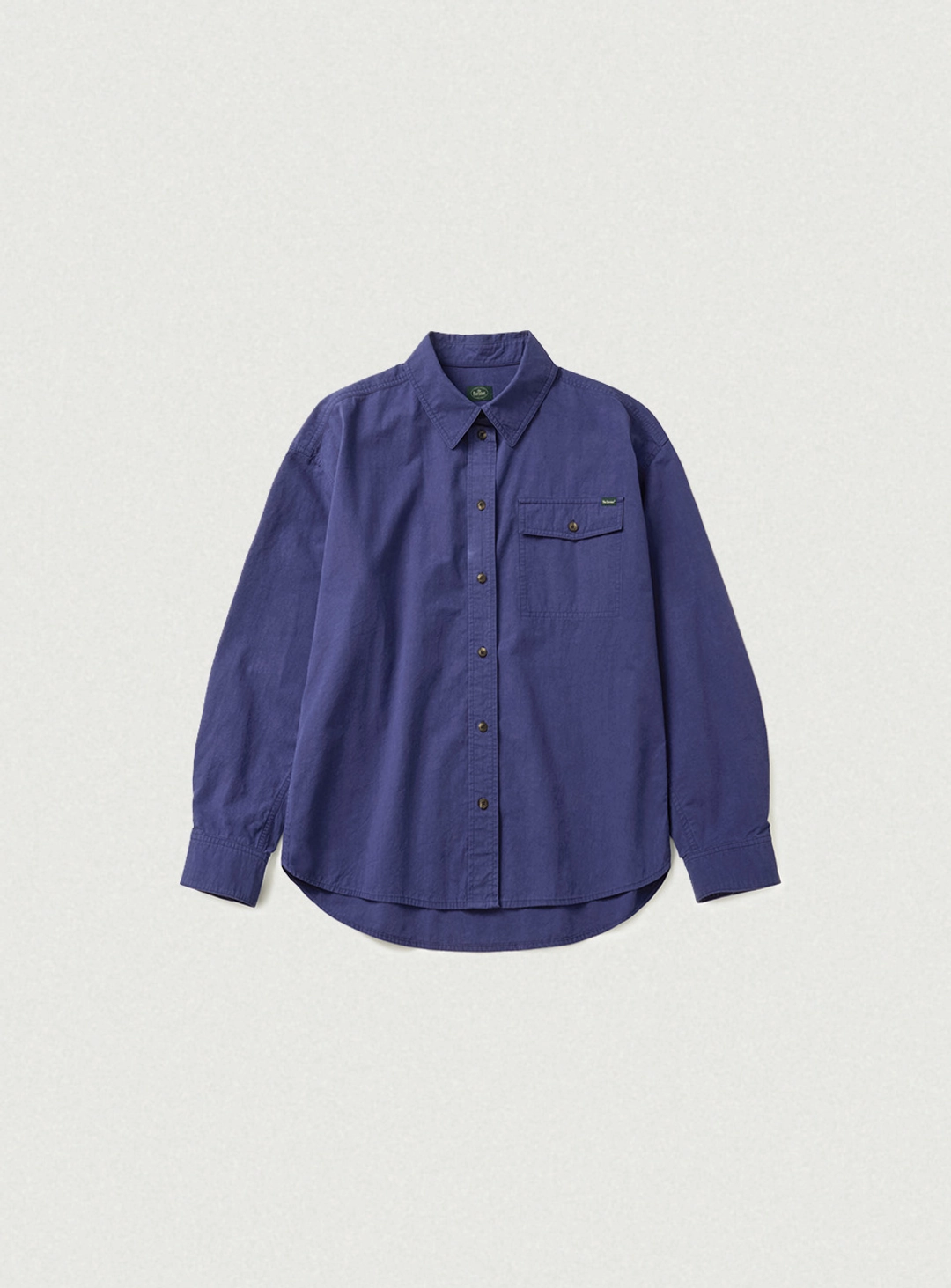 더바넷 Loven Washed Cotton Shirt Jacket_Vintage Blue 상품 이미지 1