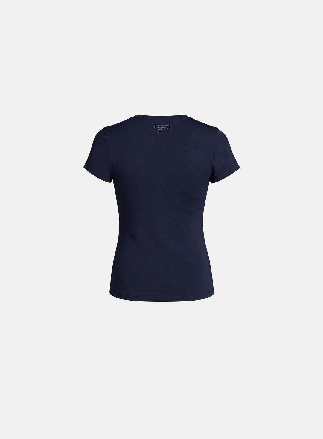 배드블러드 [w-tee26-091] Everyday Crew Neck Short Sleeve T-Shirt - Navy 상품 이미지 2