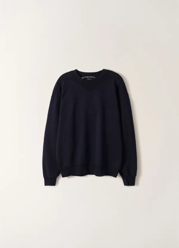 2ND / Heritage Panel Sweatshirt (Washed navy)