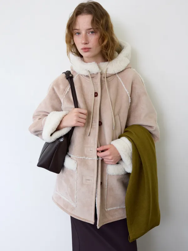 A HOODED DUFFLE MUSTANG_BEIGE