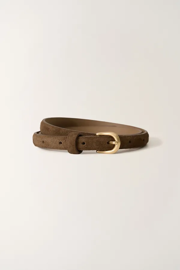 슬림 스웨이드 벨트 (Brown)_2GSUAB02