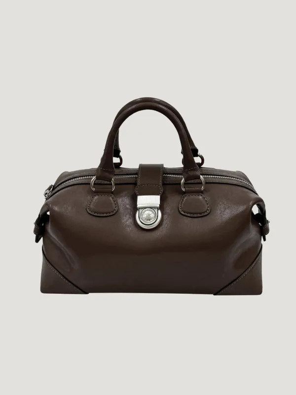 monde doctor tote bag chocolate brown