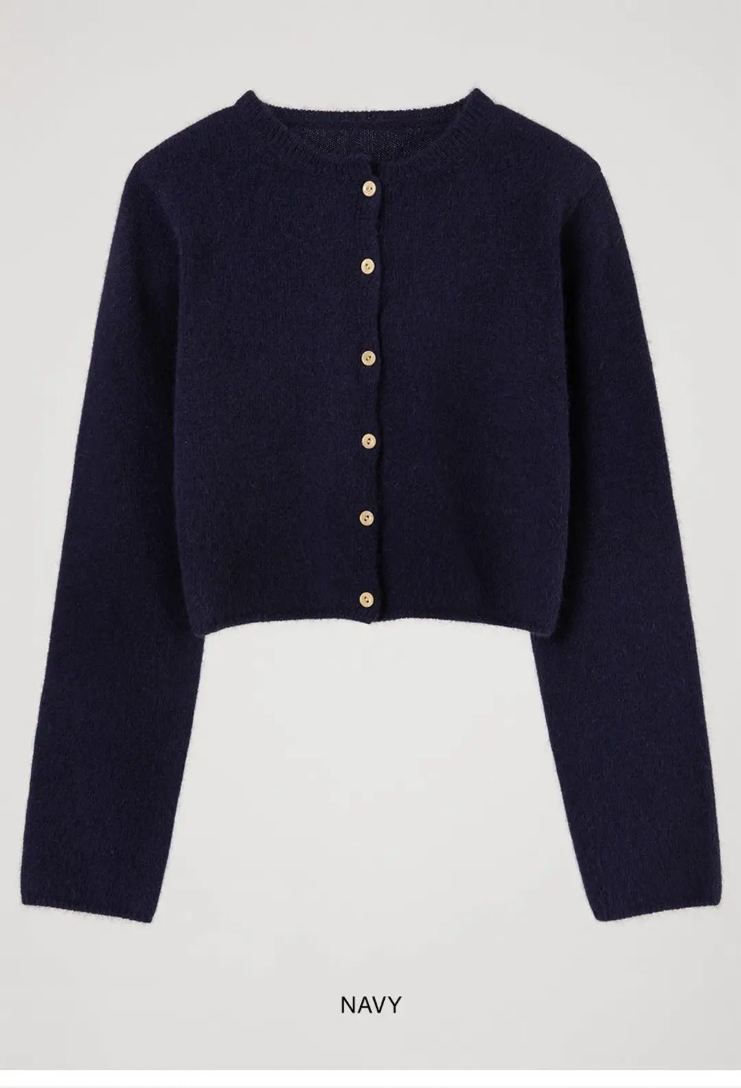 오버듀플레어 RACCOON MINI CARDIGAN_NAVY 상품 이미지 3