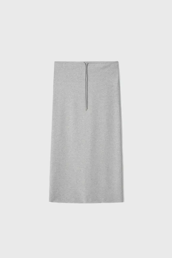 Clean Terry Skirt (White / Melange Gray / Black)