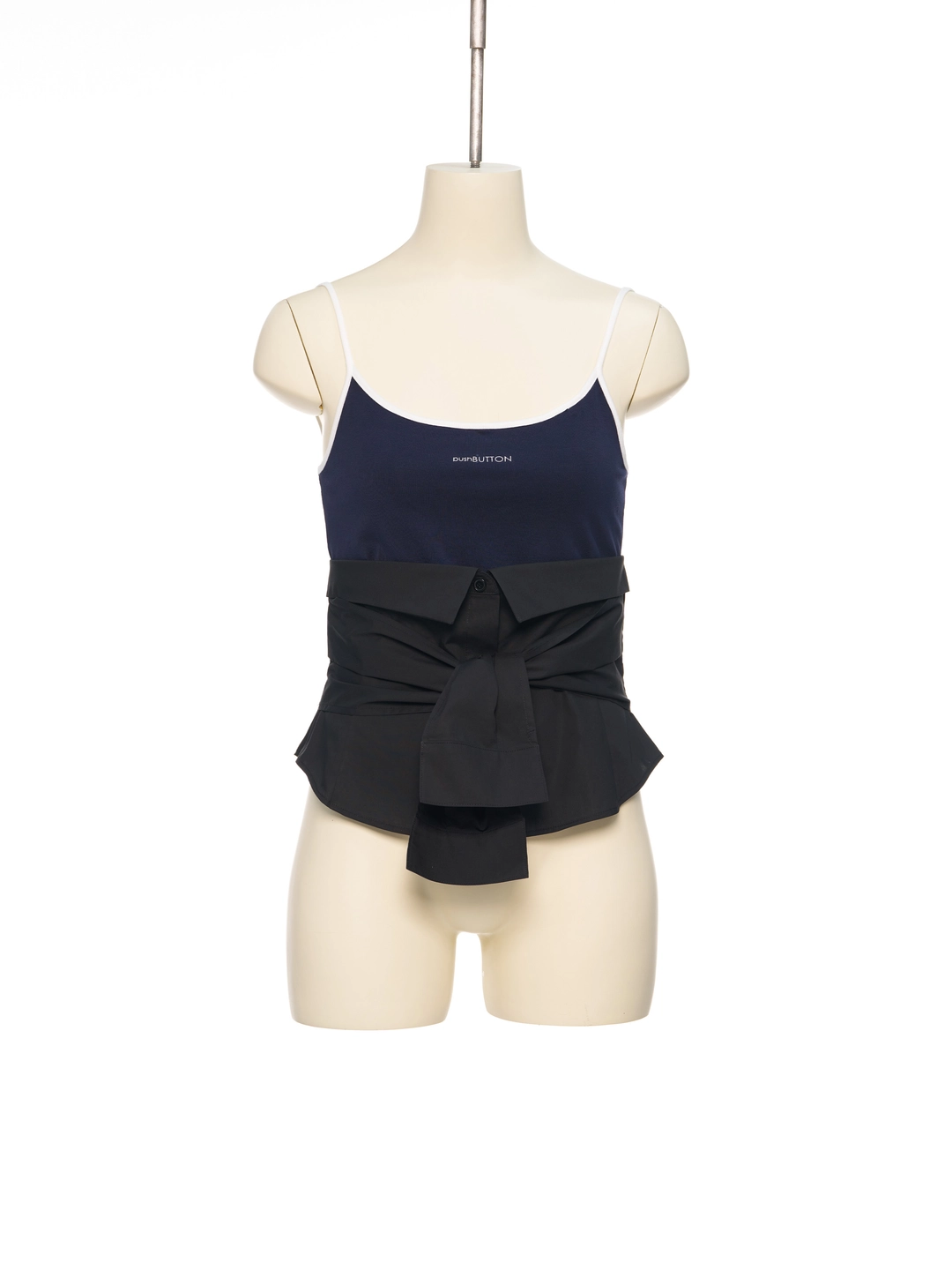 푸쉬버튼 SS26 NAVY SHIRT COMBINATION TANK TOP 상품 이미지 1
