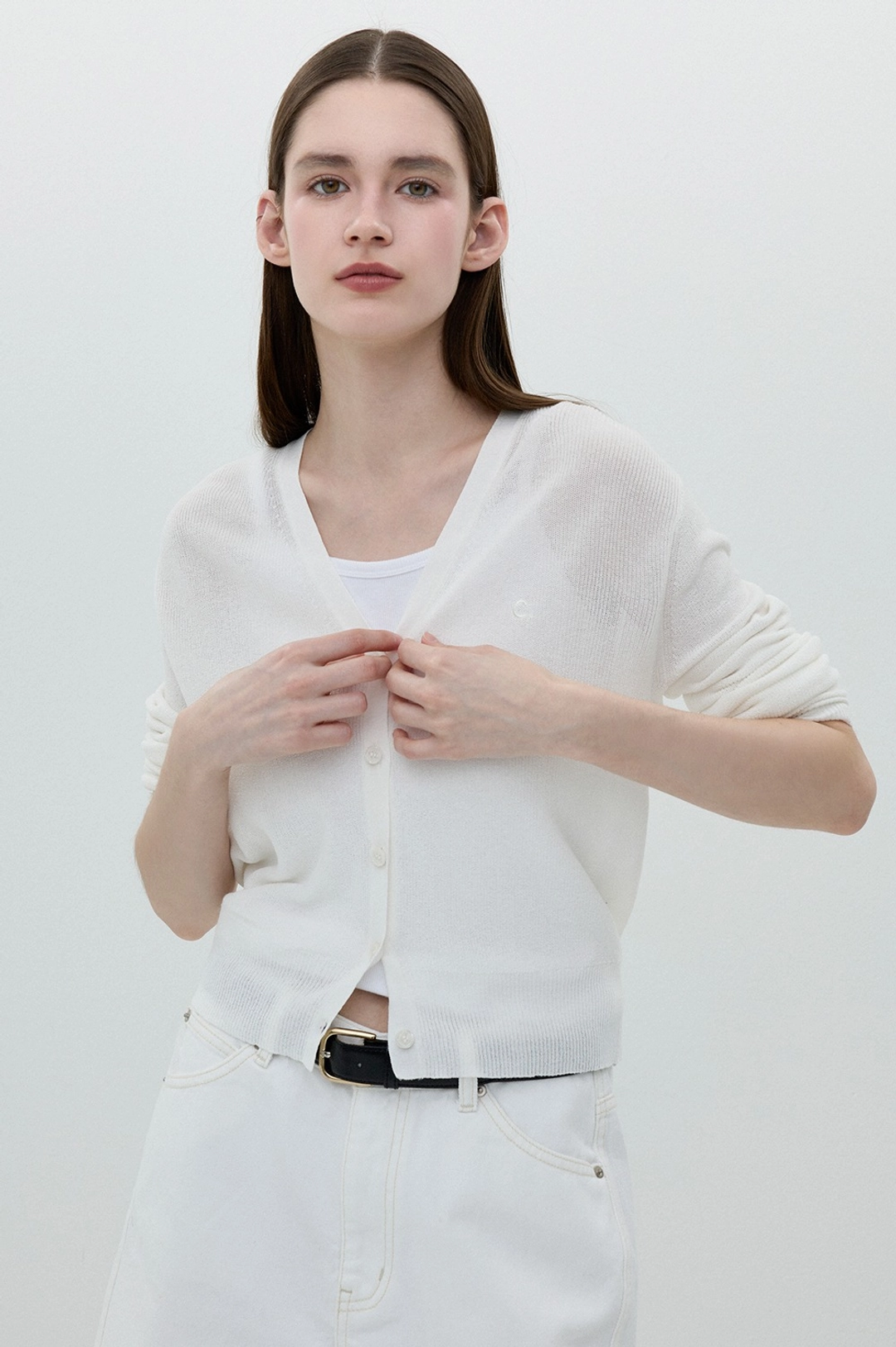 클로브 [25SS clove] Summer Cardigan (White) 상품 이미지 2