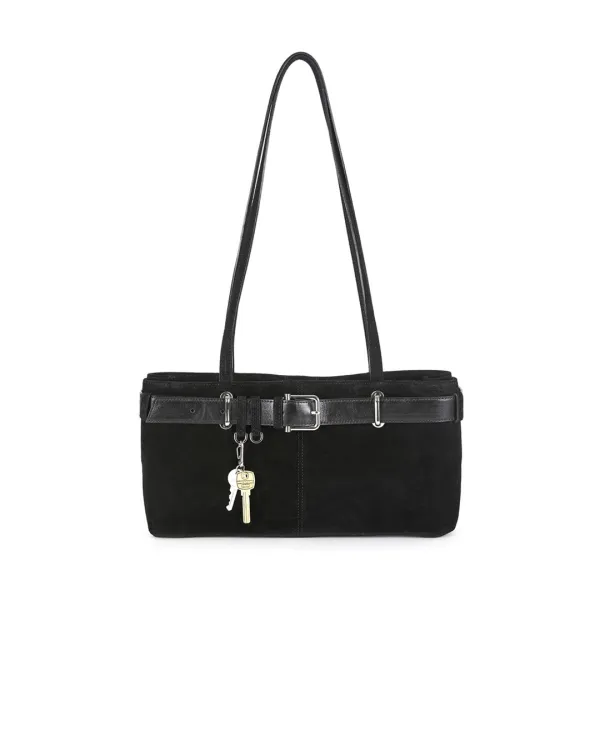 SHOULDER BROCLE [SUEDE BLACK COMBI]