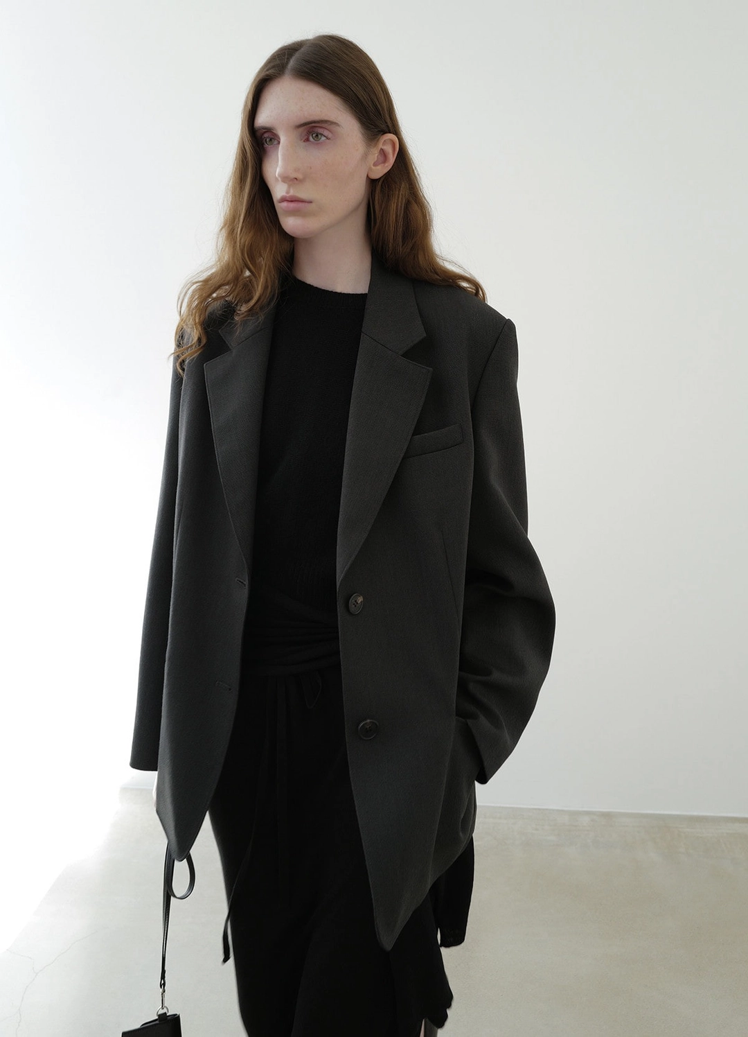 렉스핑거마르쉐 Tailored Wool Blazer / Gray 상품 이미지 1