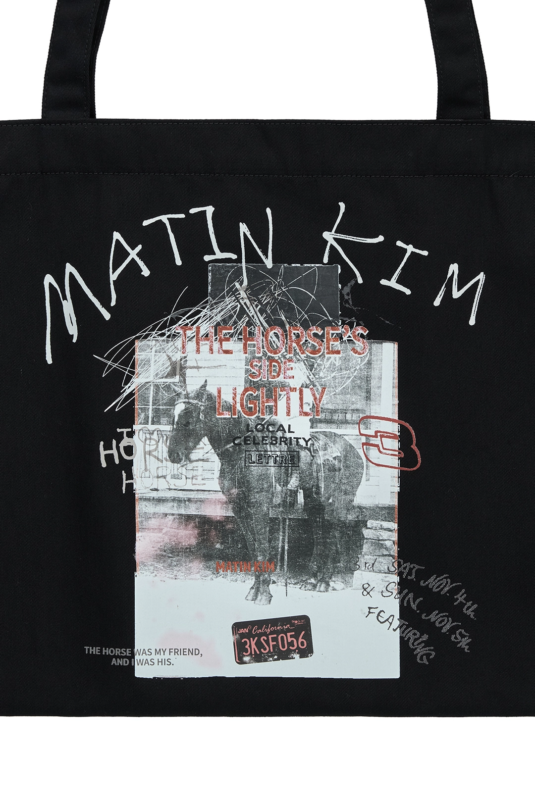 마뗑킴 MATIN LNY 26 ECO BAG IN BLACK 상품 이미지 2