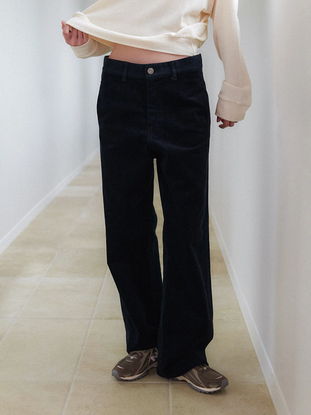 토콜 [26FW] Corduroy Twill Pants - Navy 상품 이미지 1
