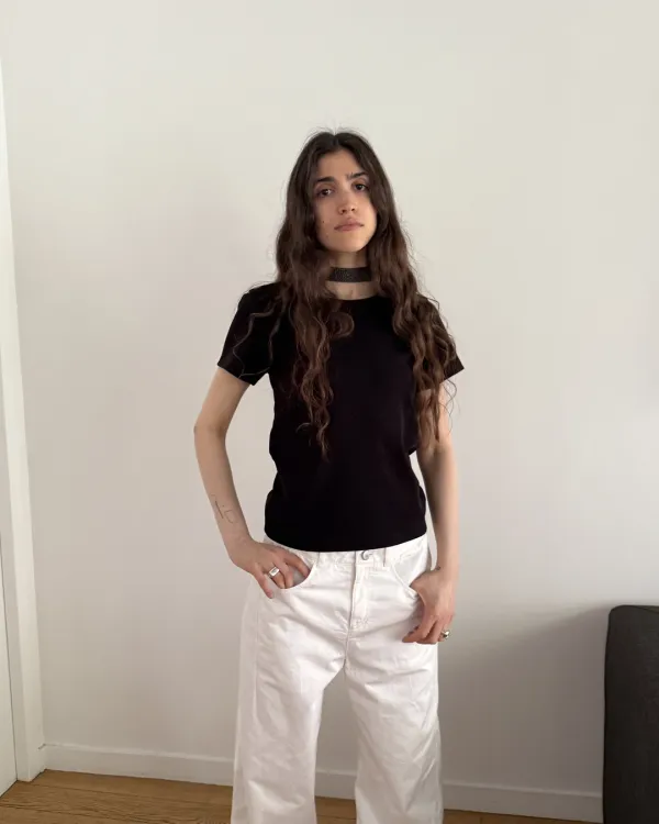 Essential half t-shirt (black)