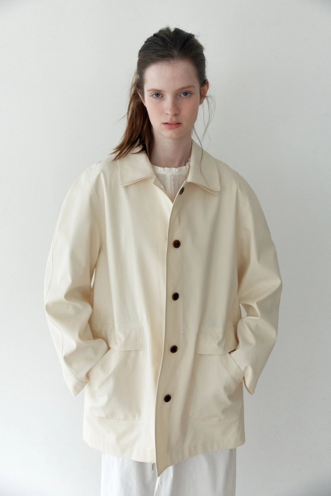 더릴 [6th] Double Collar Jacket_Butter 상품 이미지 1