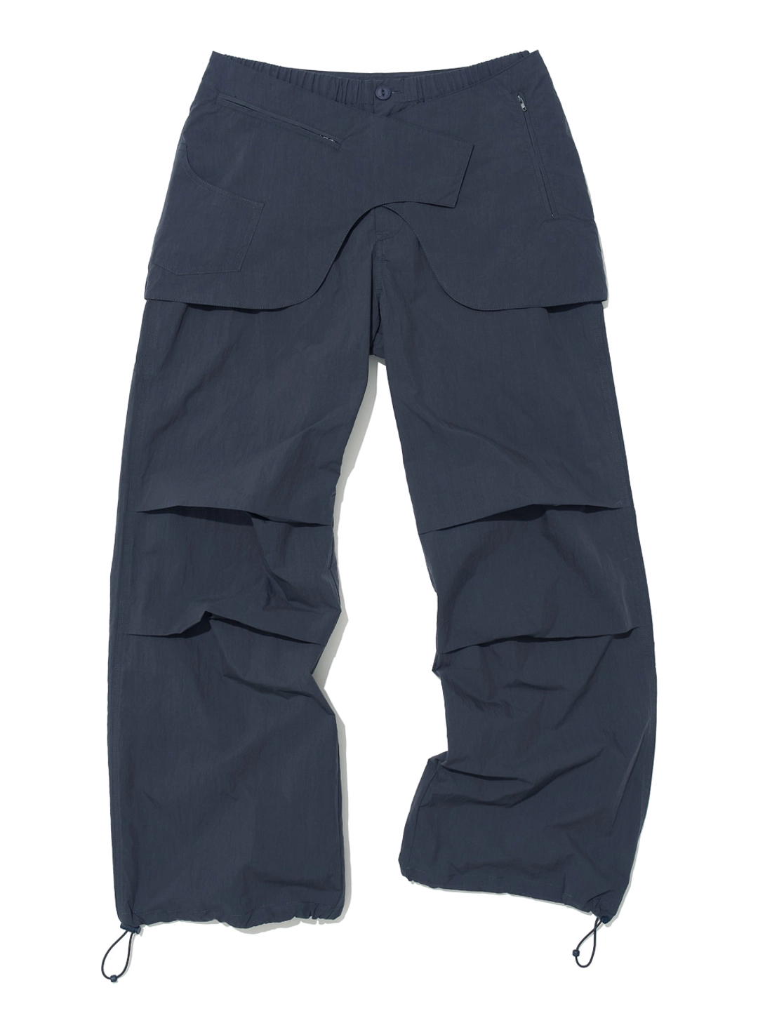 파르티멘토 [WOMEN] BELTED LAYERED PARACHUTE PANTS_NAVY 상품 이미지 1