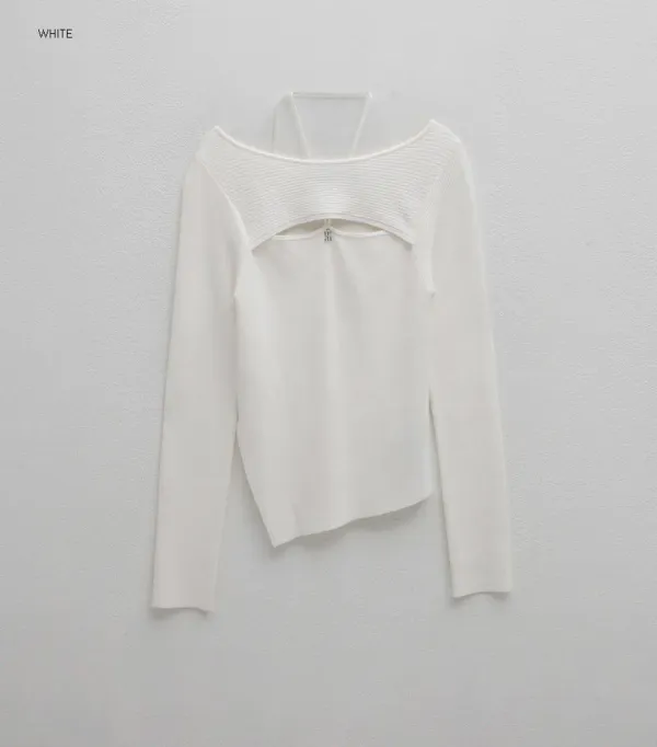 (Z-T-7006)JOSIET HALTER NECK KNIT