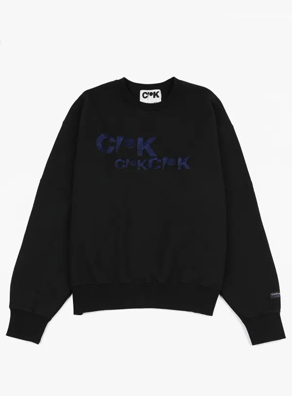 LOGO CREWNECK - BLACK/ROYAL