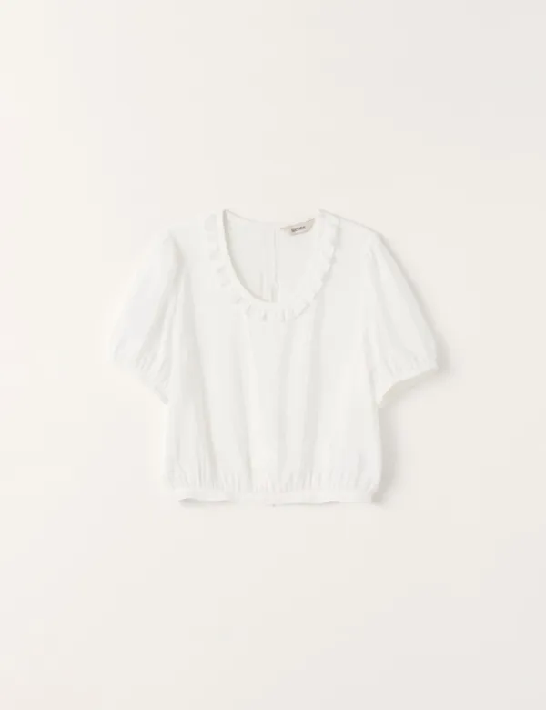 Smokie Frill Top (White)