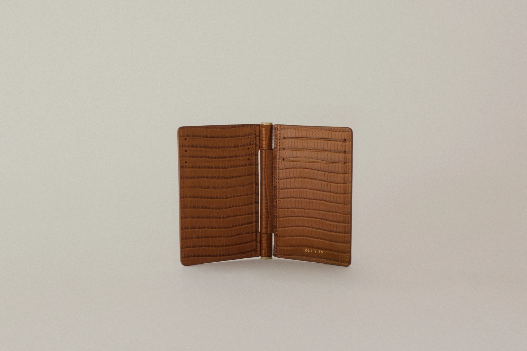 투티에 PORTE CARTES PAUMELLE LIZARD BROWN 상품 이미지 2