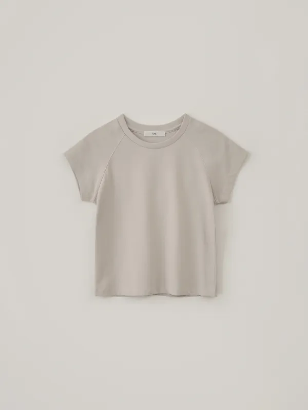 Raglan Short Sleeve T-Shirt - Light Beige