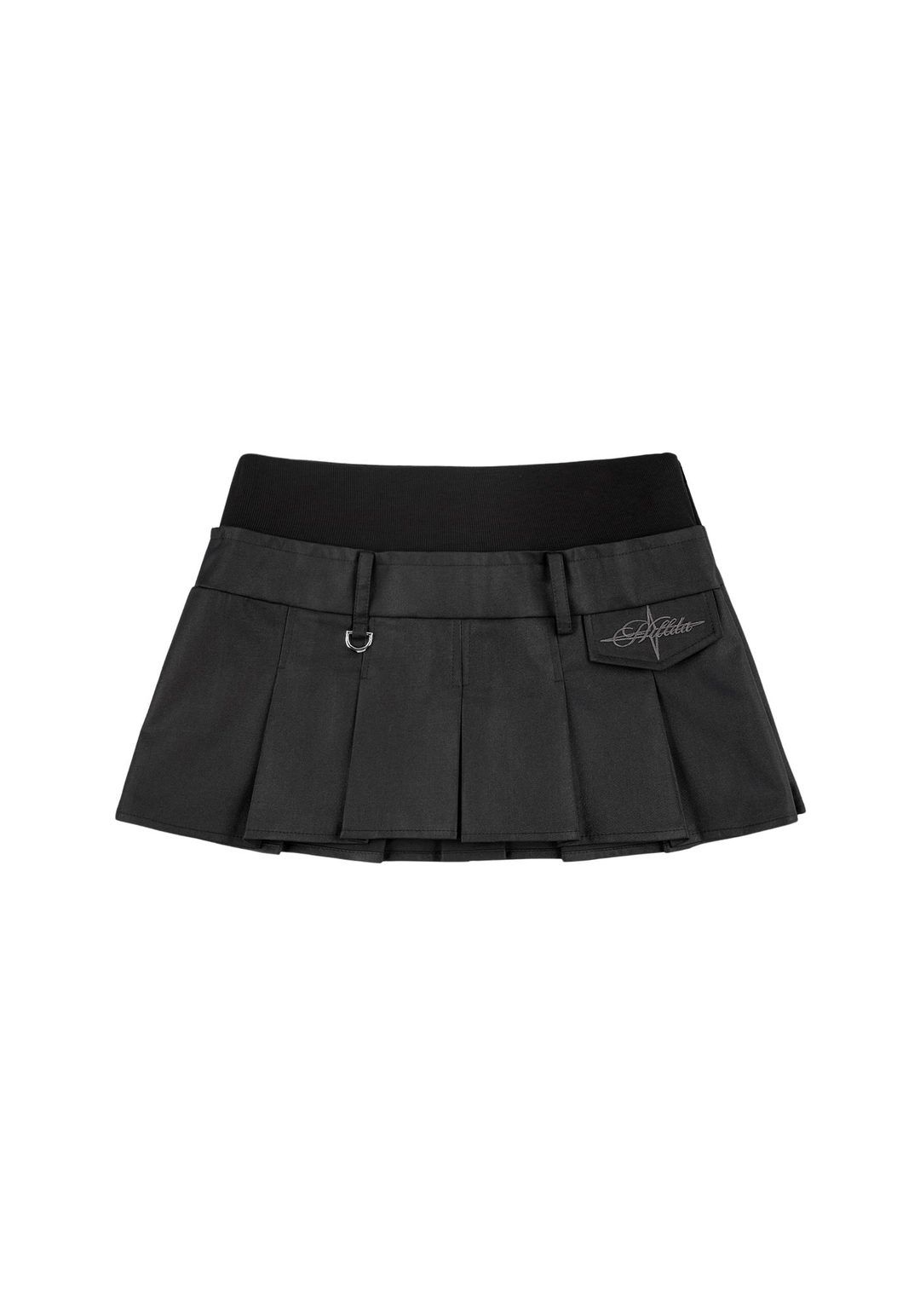 힐다 Echo Waist Pleated Mini Skirt [Black] 상품 이미지 1