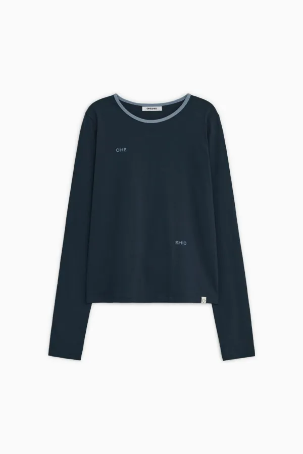 [9/18 예약배송] LETTERING LOGO LONG SLEEVE, NAVY