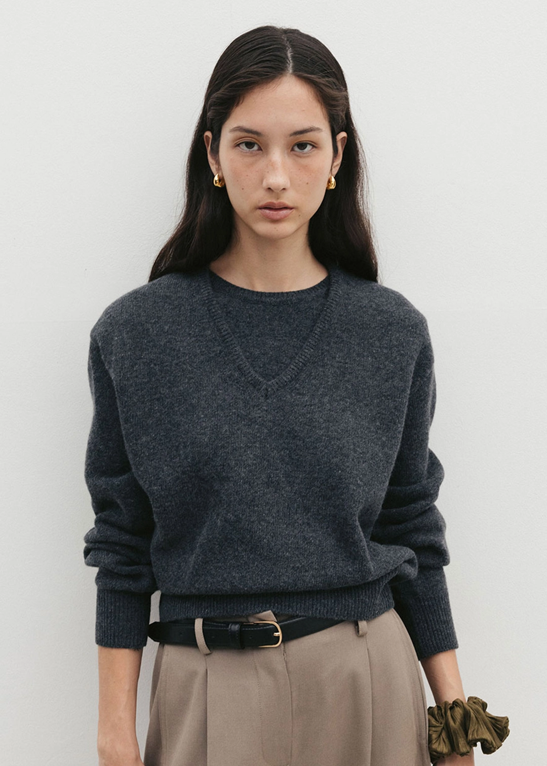 더라이 [3차] Layered Knit(Charcoal) 상품 이미지 2