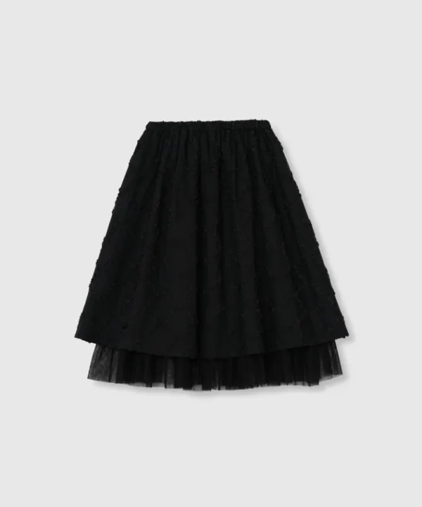 Flower skirt (Black)