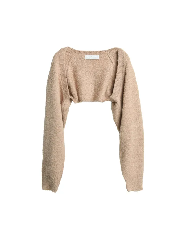 W Bolero Cardigan, Camel