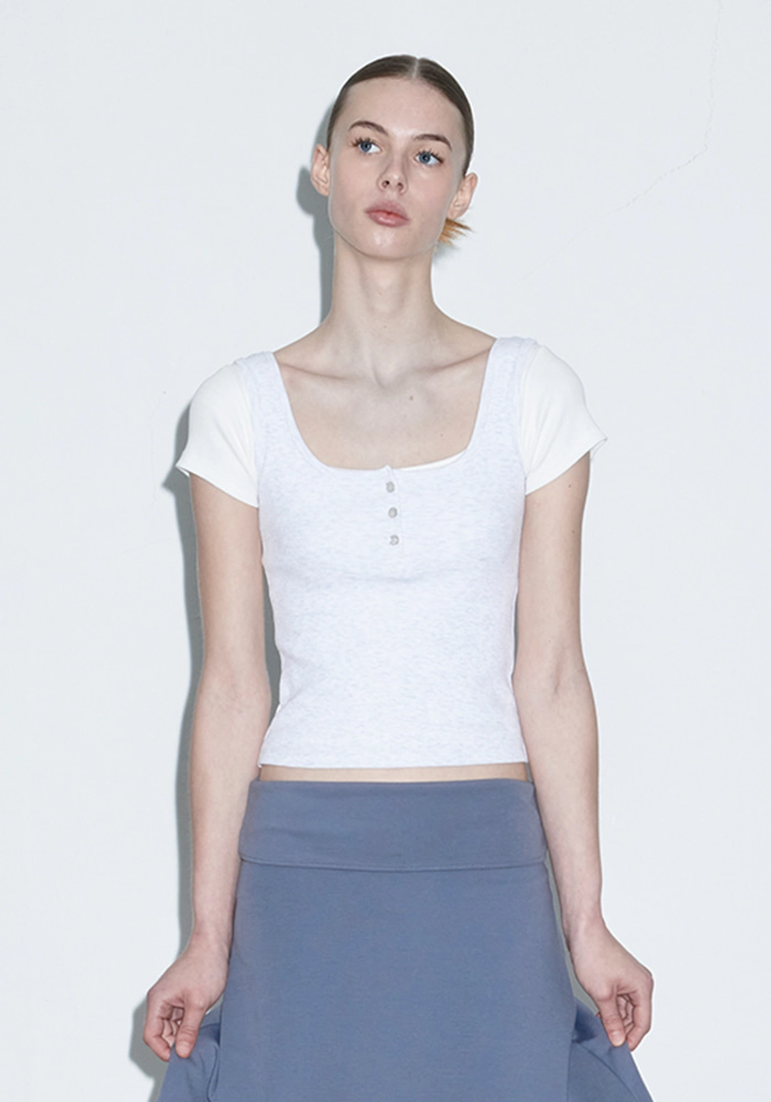 그로브 DAILY SQUARE NECK T-SHIRT 상품 이미지 2