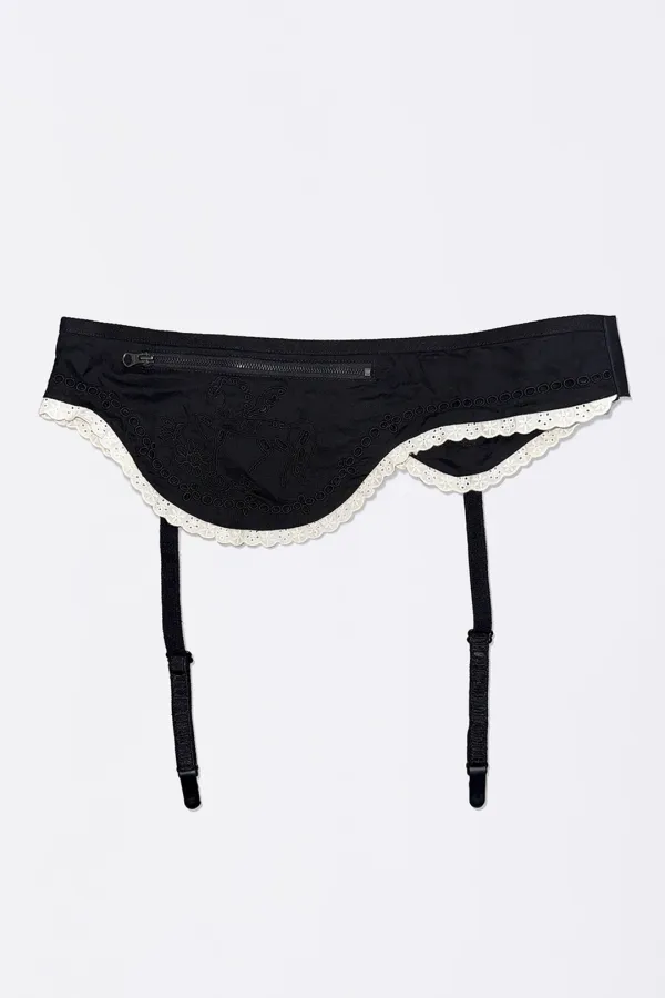 Cotton Apron Belt Black