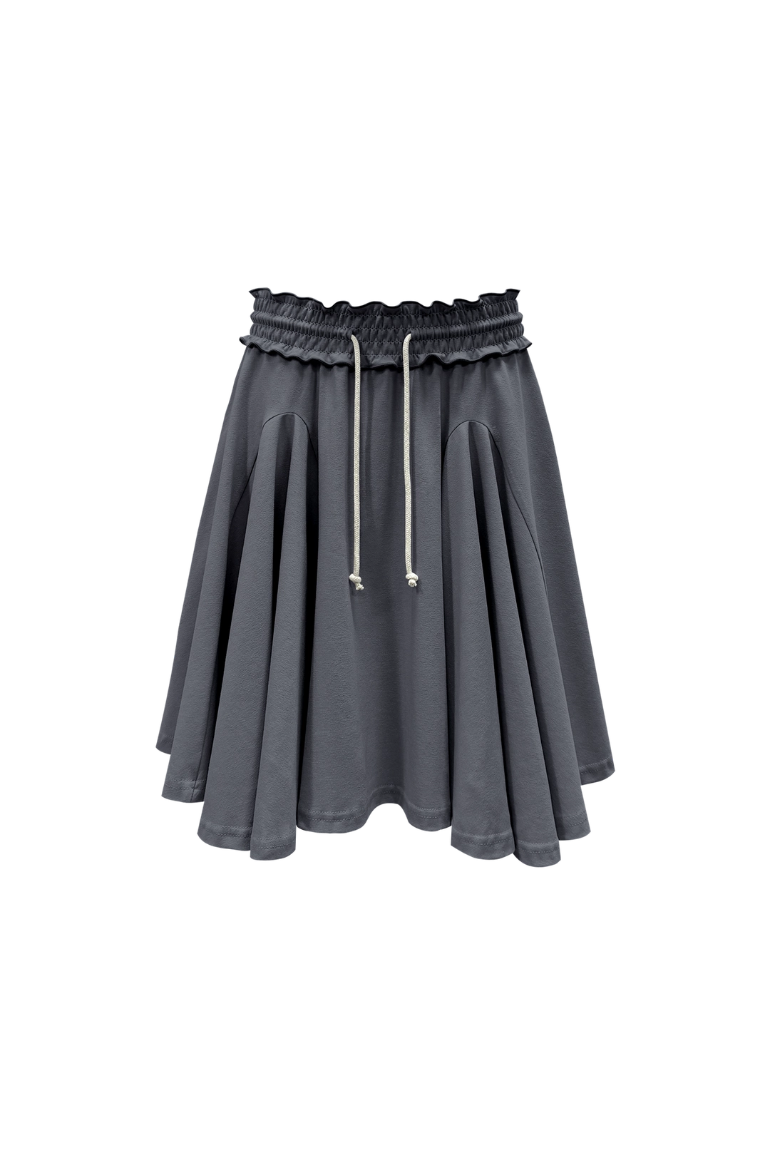 체메씨 SMOCKED FLARE SKIRT (STONE GRAY) 상품 이미지 1
