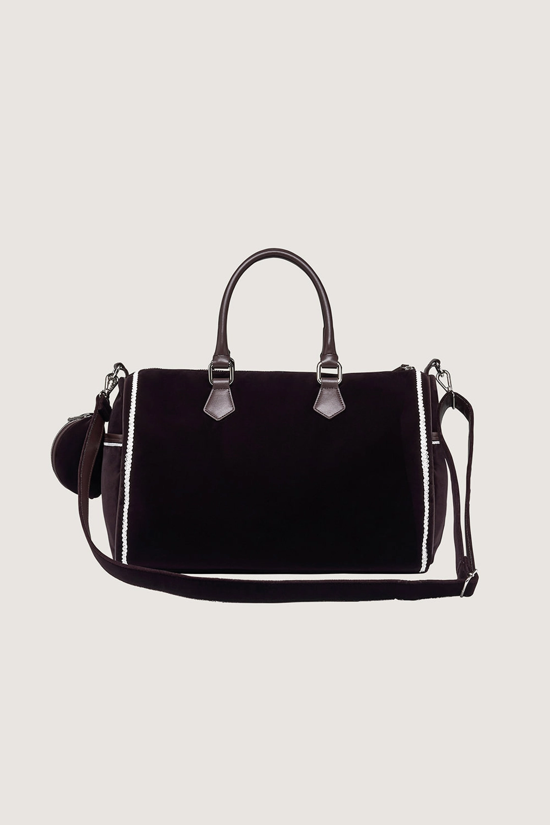 더티스 Scone Velvet Lace Boston Bag (Brown) 상품 이미지 3