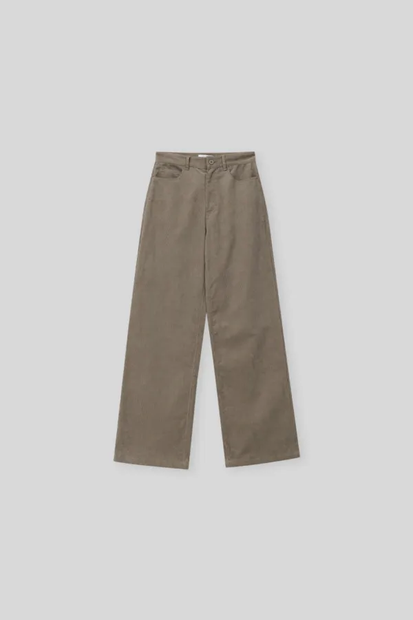 Node corduroy pants (khaki brown)