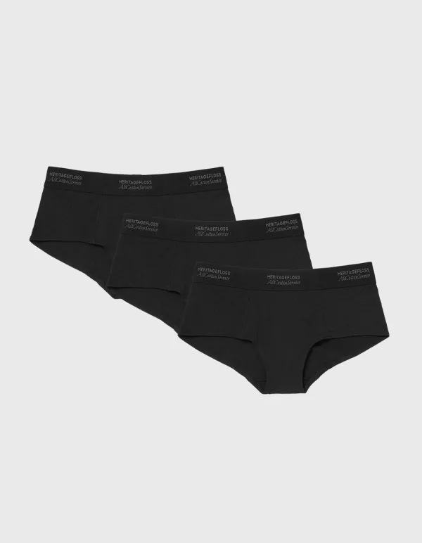 ALLCOTTONSERVICE MODAL BRIEF (W) (3-PACK) / Black