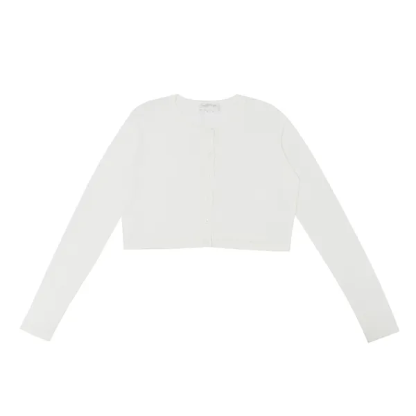 [2차] Crop Knit Cardigan (cloud white)