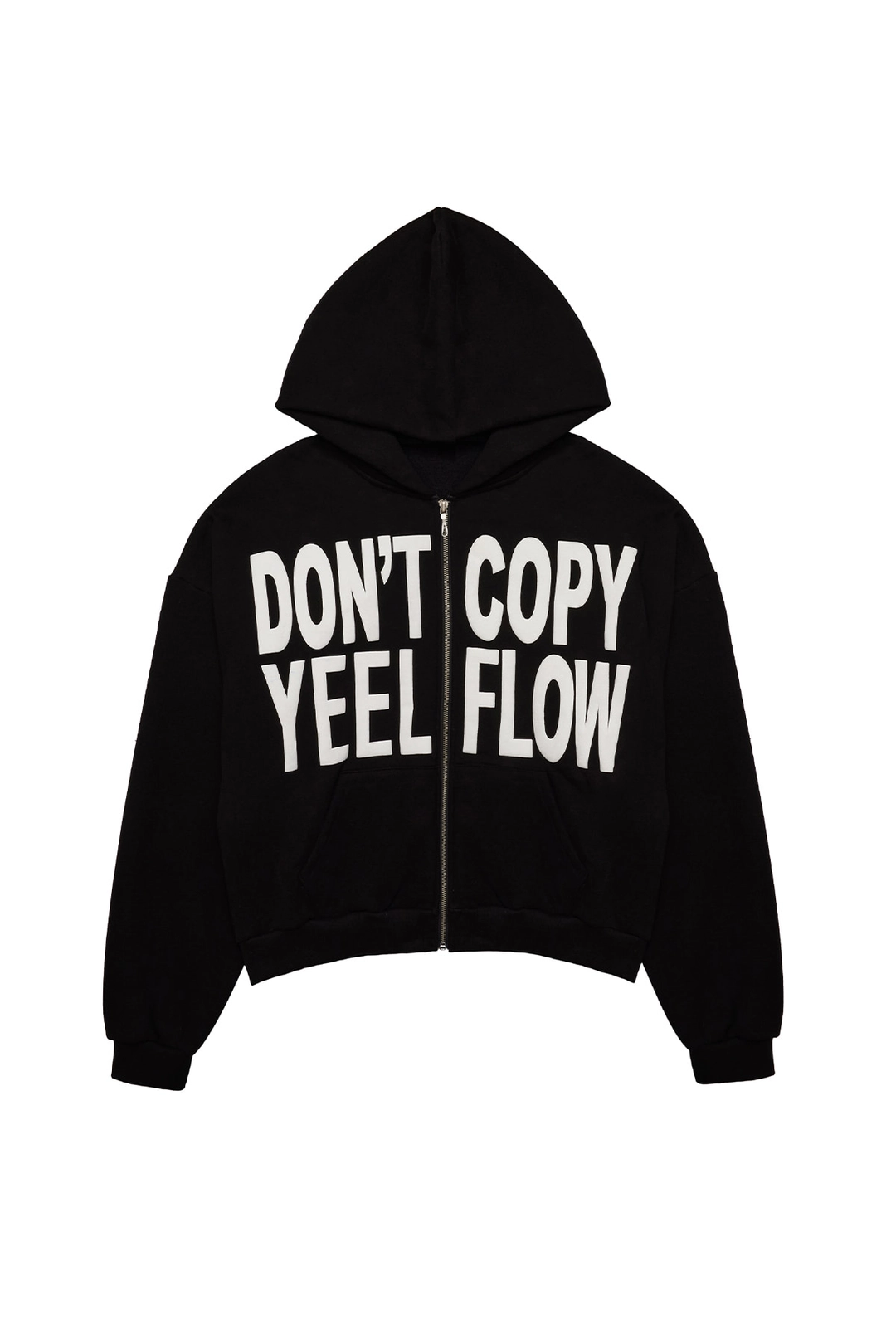 와이이이엘 DON\'T COPY ZIP-UP HOODIE BLACK 상품 이미지 3