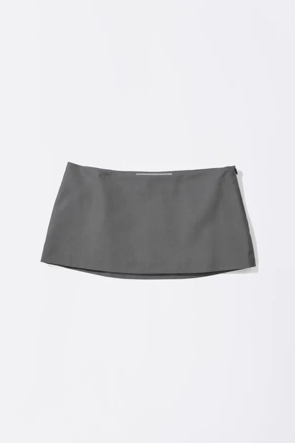 Good Girl Micro Skirt Gray