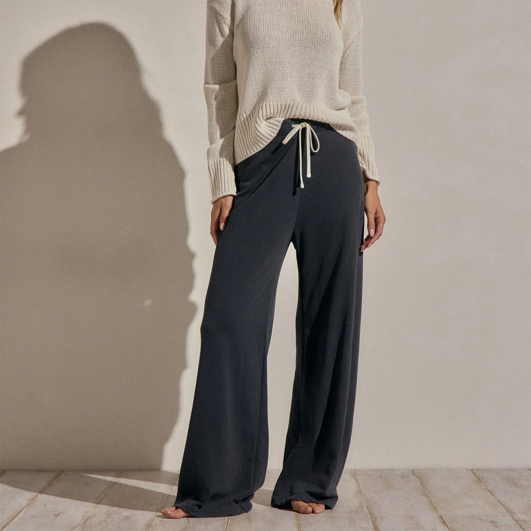 제임스펄스 Vintage French Terry Wide Leg Sweatpant - Blue Noir Pigment 상품 이미지 1