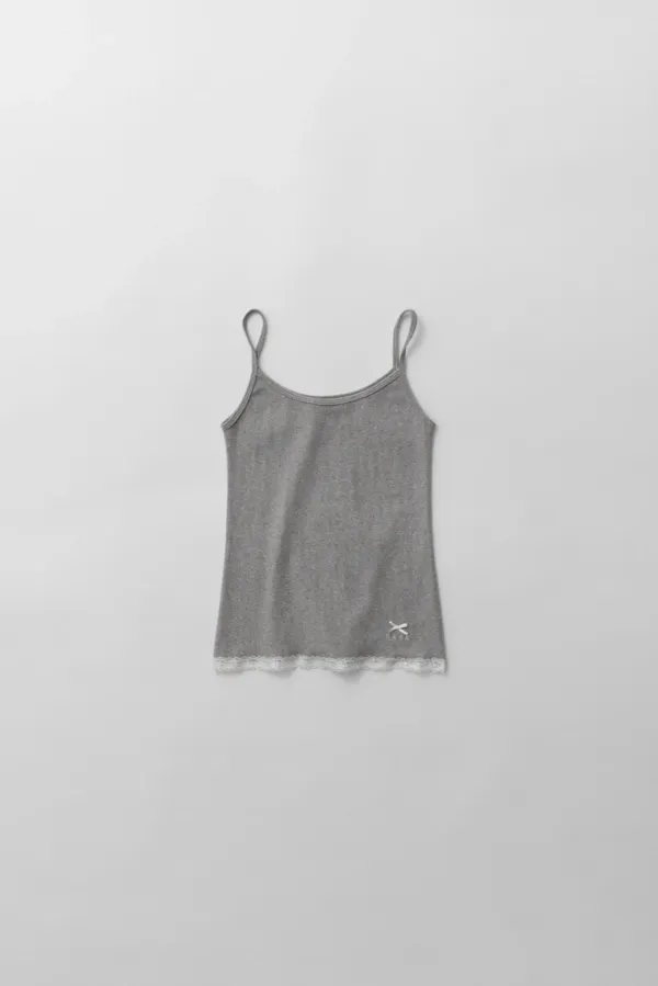 doll lace cami (grey)