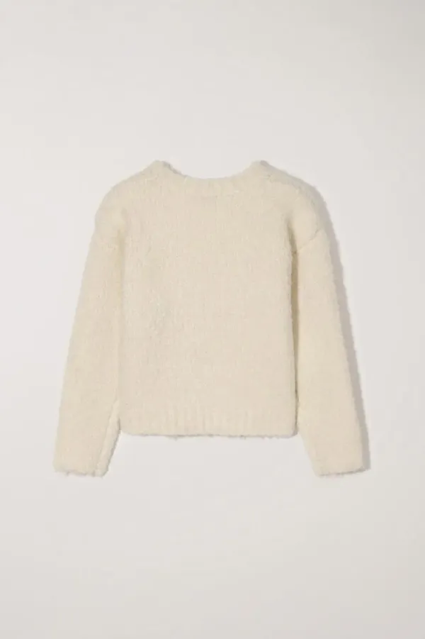 UNISEX CLOUD BOUCLE SWEATER IVORY