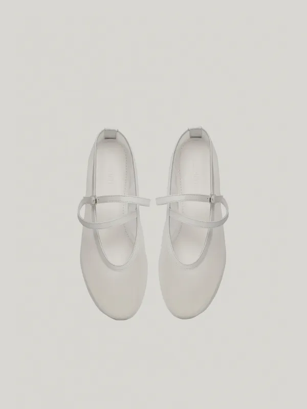 DOUBLE STRAP MESH FLAT (MESH WHITE)