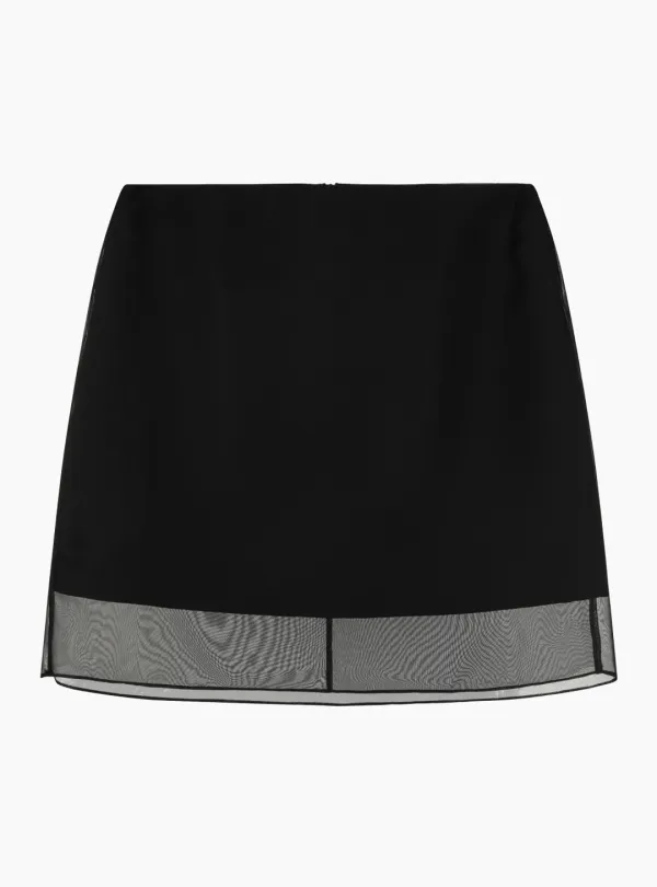 SHEER MINI SKIRT (BLACK)