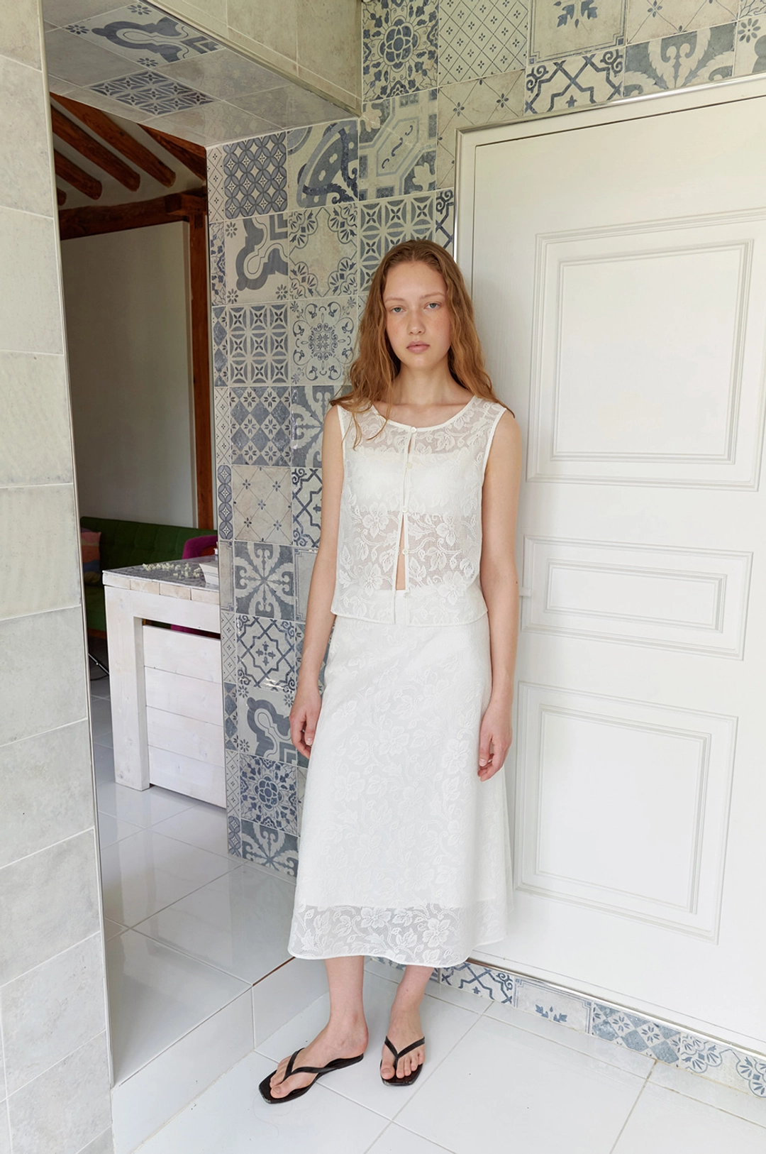 엘오61 Ostia Lace Vest 상품 이미지 2