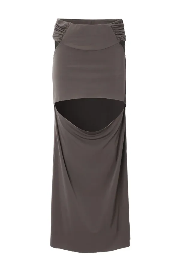 Rough drape skirt