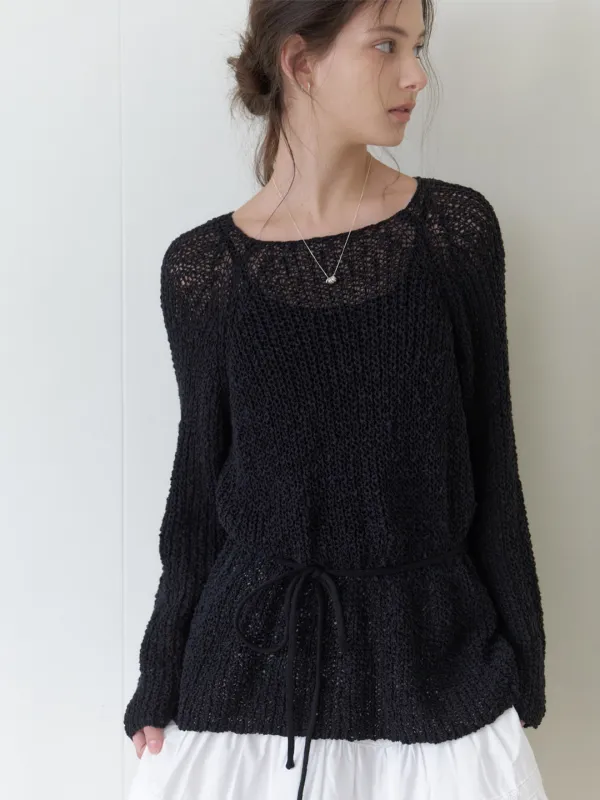 Mendls cotton knit (black)