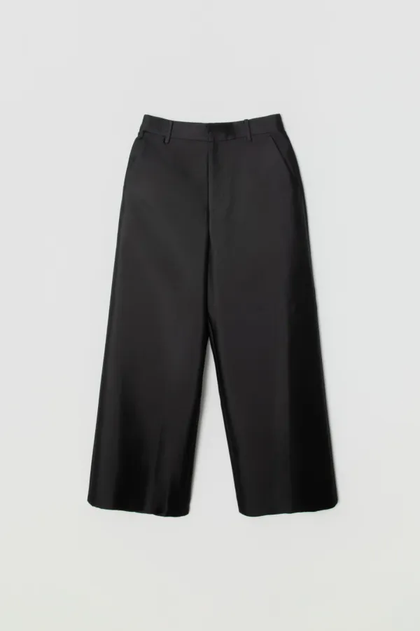 Mikado Wool-Silk Pants